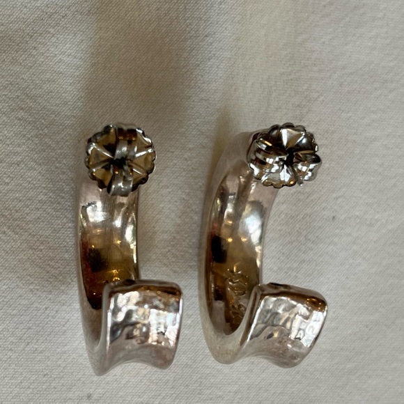 Simon Sebbag Designs Silver Hoop Earrings - Picture 12 of 16